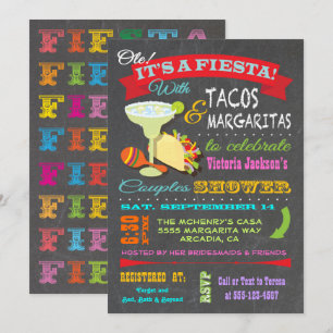Zwischenablage mexikanische Fiesta Paare Dusche Einladung