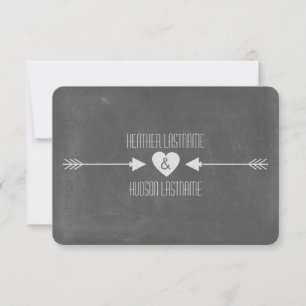 Zwischenablage mit Inspirierten weißen Pfeilen Sav Save The Date