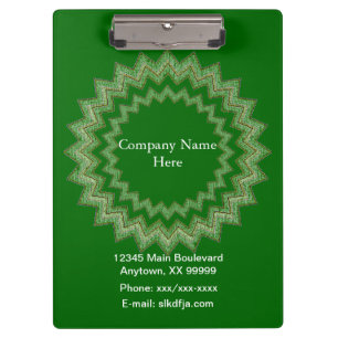 Zwischenablage mit Unternehmensinformationen Klemmbrett