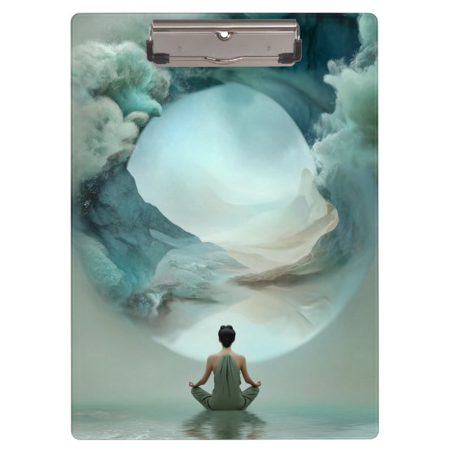 Zwischenablage Mystische Zen-Meditation Klemmbrett (Vorderseite)