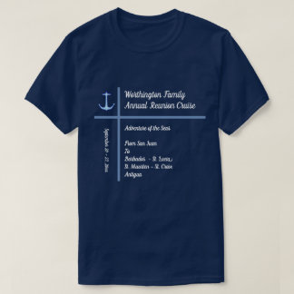 Zwischenlagen-Anker-Gruppen-Kreuzfahrt-Dunkelheit T-Shirt