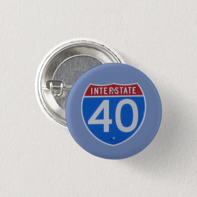 Zwischenstaat 40 Schild Button (Vorne & Hinten)