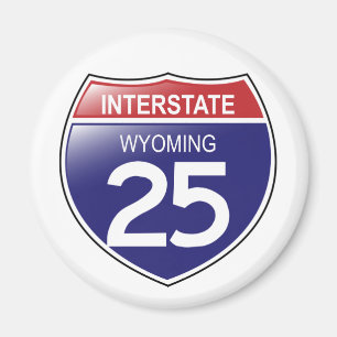 Zwischenstaatliche 25 in Wyoming-Magneten Magnet
