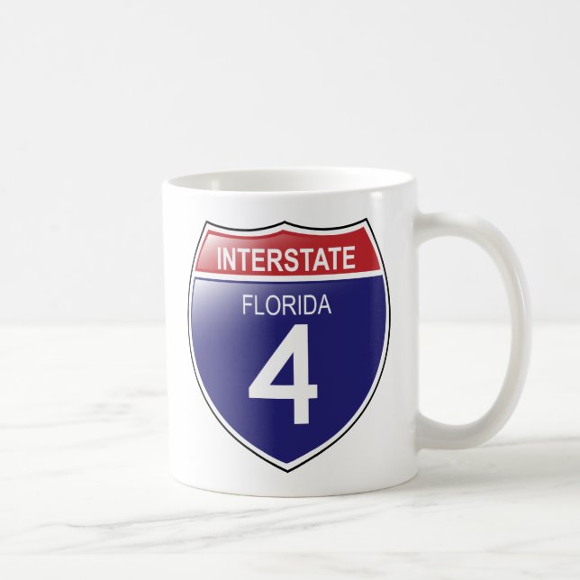Zwischenstaatliche 4 in Florida mit der Kaffeetasse (Rechts)