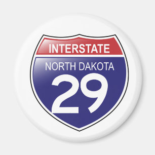 Zwischenstaatlicher 29 North Dakota Magnet
