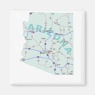 Zwischenstaatlicher Karten-Magnet Arizonas Magnet