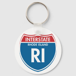 Zwischenstaatliches Rhode Island RI Schlüsselanhänger