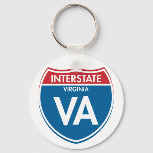 Zwischenstaatliches Virginia VA Schlüsselanhänger