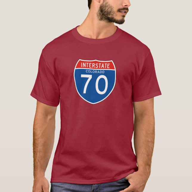 Zwischenstaatliches Zeichen 70 - Colorado T-Shirt (Vorderseite)
