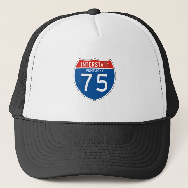 Zwischenstaatliches Zeichen 75 - Kentucky Truckerkappe (Vorderseite)