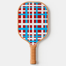Zwischenverriegelungen Streifen Weißes rotes Licht Pickleball Schläger