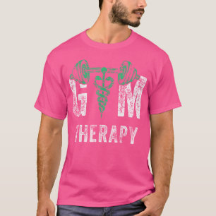 Zwisted Barbell Snakes Gym Therapy Fitness Convers T-Shirt