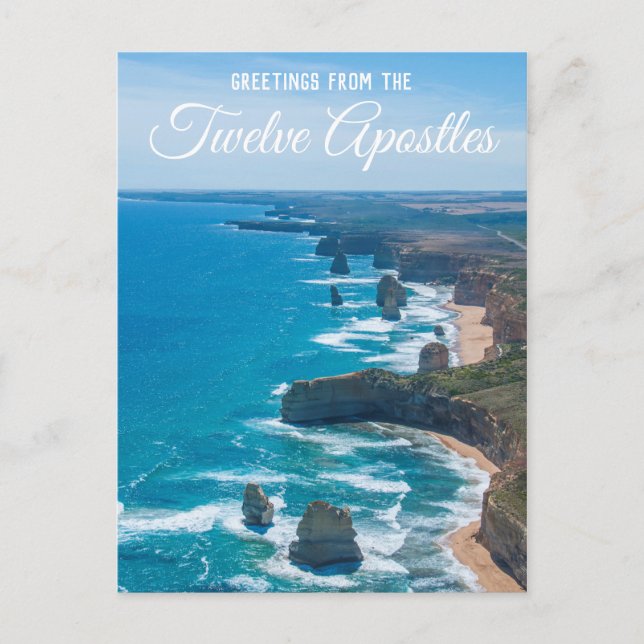 Zwölf Apostel der Great Ocean Road Air Aerial Postkarte (Vorderseite)