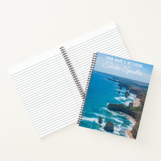 Zwölf Apostel Great Ocean Road Luftbild Notizbuch