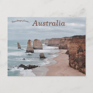 Zwölf Apostel in Australien Postkarte