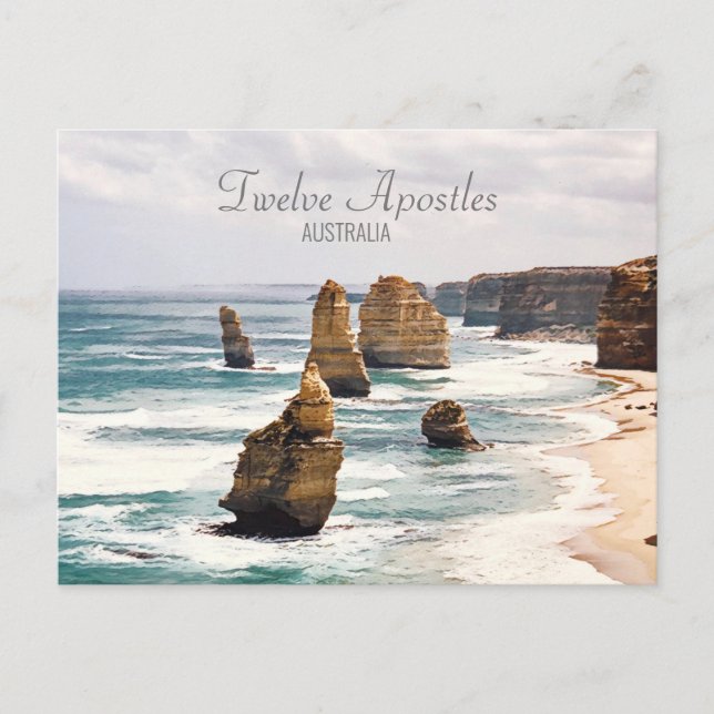 Zwölf Apostel Victoria Australien Reise Postkarte (Vorderseite)