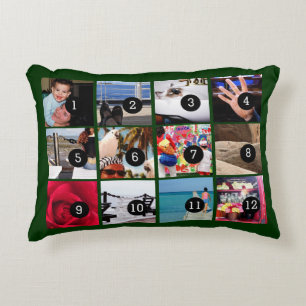 Zwölf deiner Fotos machen dein eigenes Geschenk Zierkissen