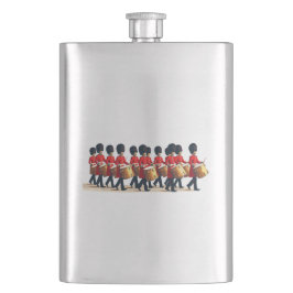 Zwölf Drummer schneiden Stift 1 Flachmann