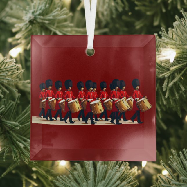 Zwölf Drummer schneiden Stift 1 Ornament Aus Glas (Insitu)