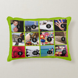 Zwölf Ihrer Fotos machen Ihr eigenes Geschenk lei Zierkissen
