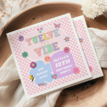 Zwölf ist ein Vibe Preppy Patch 12. Geburtstagspar