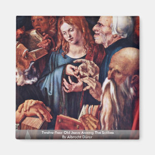 Zwölf-Jähriger alter Jesus unter den Schreibern Magnet