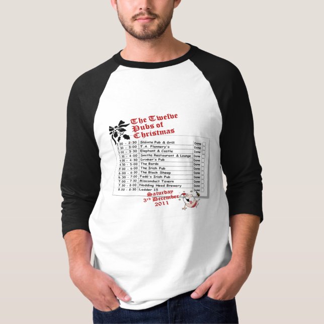 Zwölf Kneipen 2011 T-Shirt (Vorderseite)