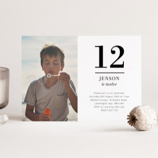 Zwölf Landschaft Foto Einladung