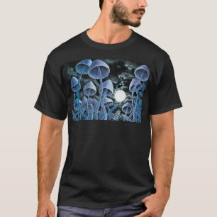 Zwölf magische Pilze auf Vollmond T-Shirt