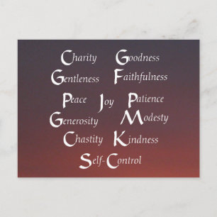 Zwölf Obst Postkarte