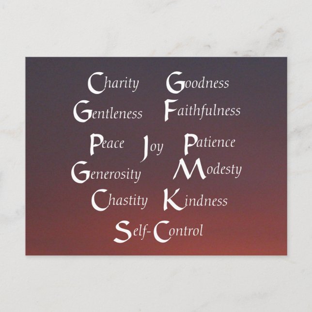 Zwölf Obst Postkarte (Vorderseite)