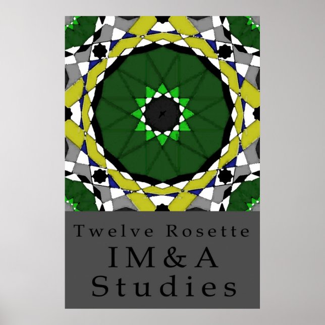 Zwölf Rosette Poster (Vorne)