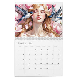 Zwölf Schattierungen von ihr – Wasserfarben-Kalend Kalender