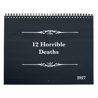 Zwölf schreckliche Tode 2027 Kalender