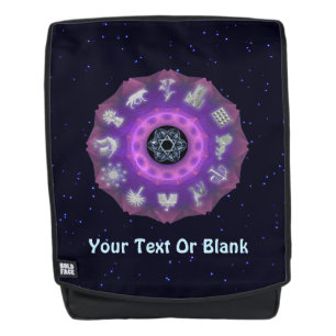 Zwölf-Stämme-Fraktal Rucksack