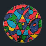 Zwölf Stämme Israels - Dartscheibe<br><div class="desc">Die Originalkunst wurde mit Ölfarbe in wunderschönen Texturen auf einer Leinwand von 30inx40in erstellt. Dieses Stück wurde durch die Schönheit und das Diversity der "Twelves-Stämme Israels" inspiriert,  die auf der ganzen Welt verstreut waren,  und den Stern von David,  der uns alle vereint.</div>