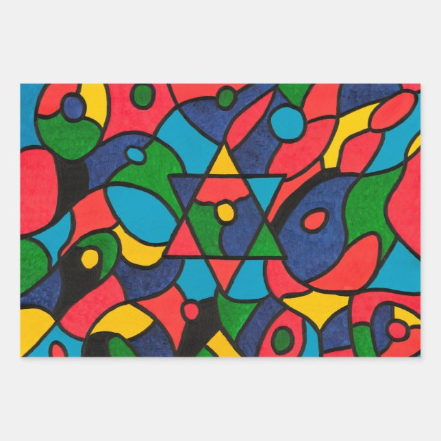 Zwölf Stämme Israels - Geschenkpapier Set (Vorderseite)