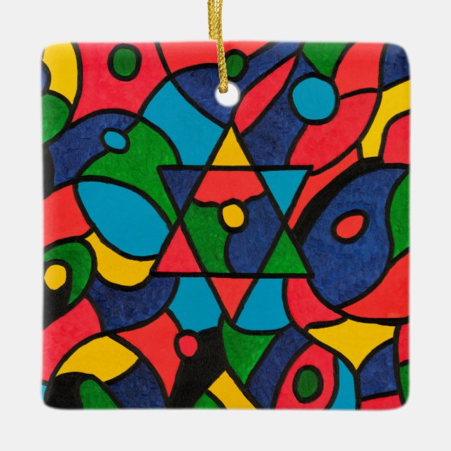 Zwölf Stämme Israels - Keramikornament (Vorderseite)