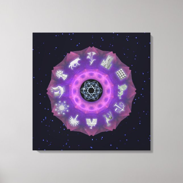 Zwölf Stämme Leinwanddruck (Vorderseite)