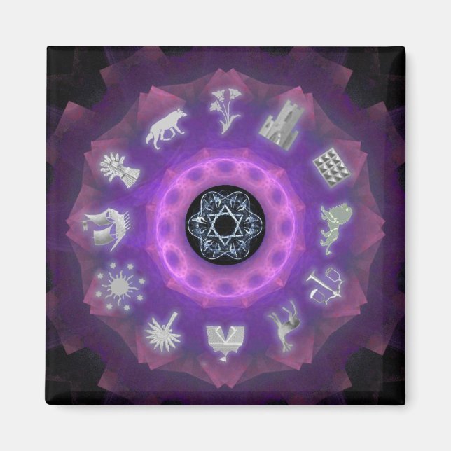 Zwölf Stämme Magnet (Vorne)