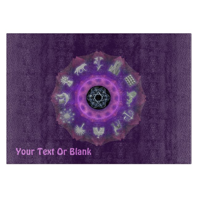 Zwölf Stämme Schneidebrett (Vorderseite)