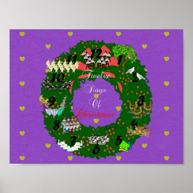 Zwölf Tage Weihnachten Poster (Vorne)