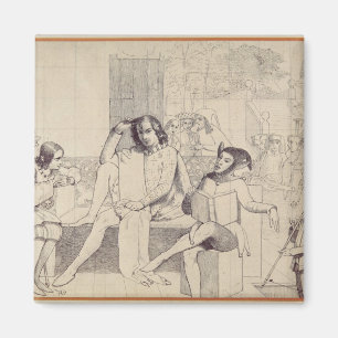 Zwölfte Nacht, c.1850 Magnet