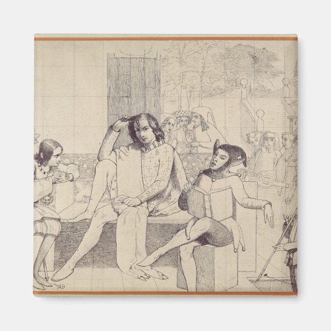 Zwölfte Nacht, c.1850 Magnet (Vorne)
