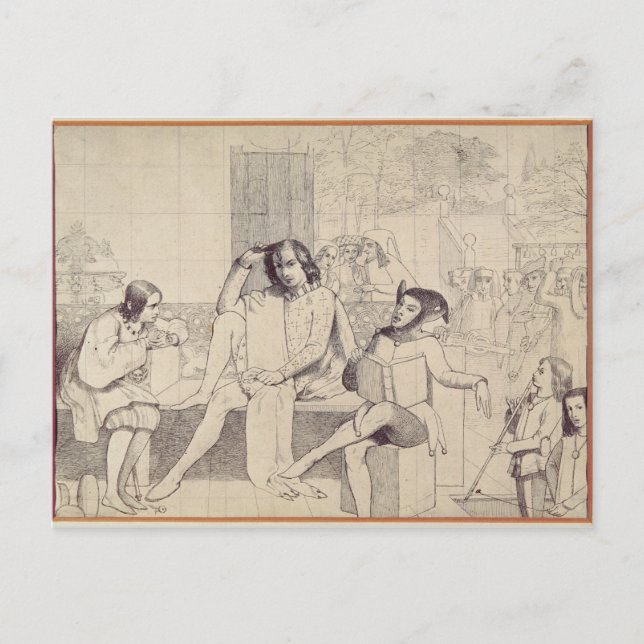 Zwölfte Nacht, c.1850 Postkarte (Vorderseite)