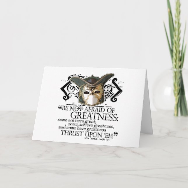 Zwölfte Nachtzitat Karte (Vorderseite)