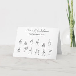 Zwölfter Tag der Weihnachtskarte Karte