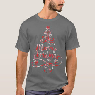 zWX8 Weihnachtsbaum Merry Xmas Weihnachts Vibes De T-Shirt