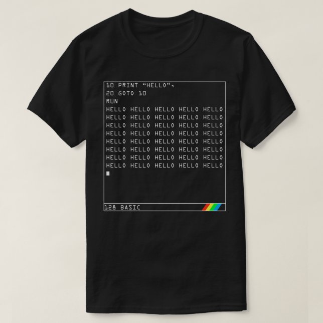 ZX Spectrum Geek Code Essential T Shirt (Design vorne)
