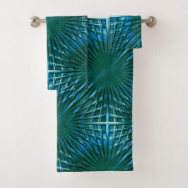 Zyan-spitzes Gitter, gespritzt oder aufgeblasen Badhandtuch Set